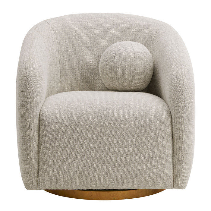 Holland Swivel Chenille Fabric Armchair by Modway