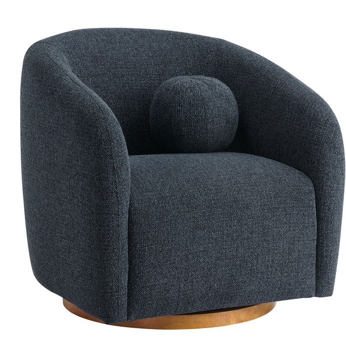 Holland Swivel Chenille Fabric Armchair by Modway