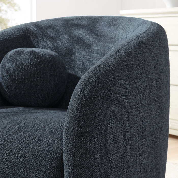 Holland Swivel Chenille Fabric Armchair by Modway