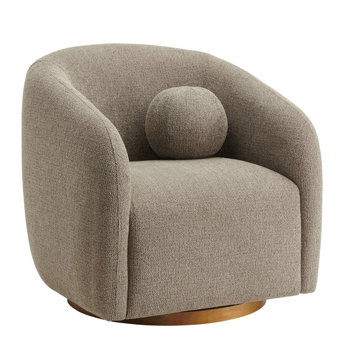 Holland Swivel Chenille Fabric Armchair by Modway