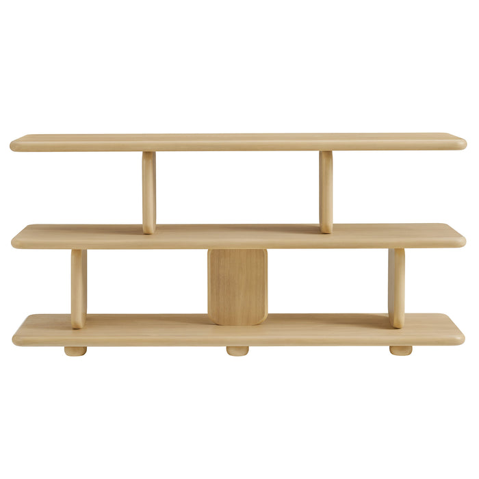 Lyle Sculptural 2-Tier Bookshelf by Modway