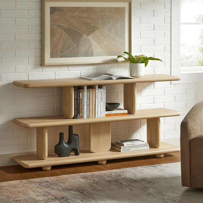 Lyle Sculptural 2-Tier Bookshelf by Modway