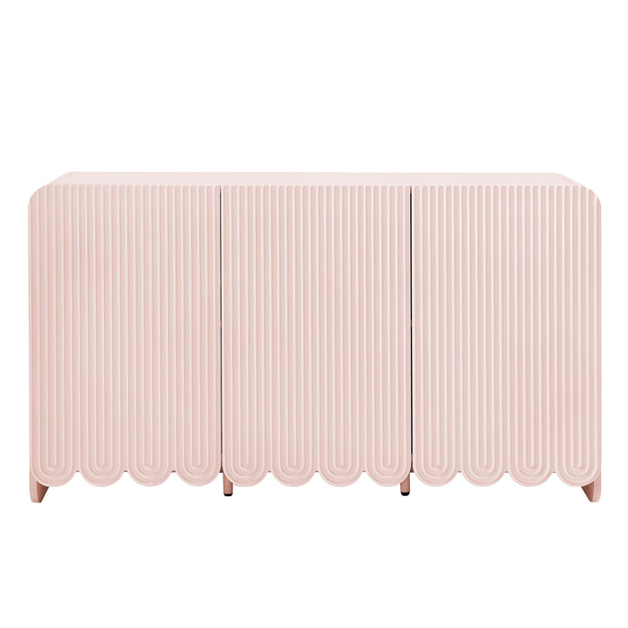 Dahlia Fluted and Scalloped Sideboard Storage Cabinet by Modway