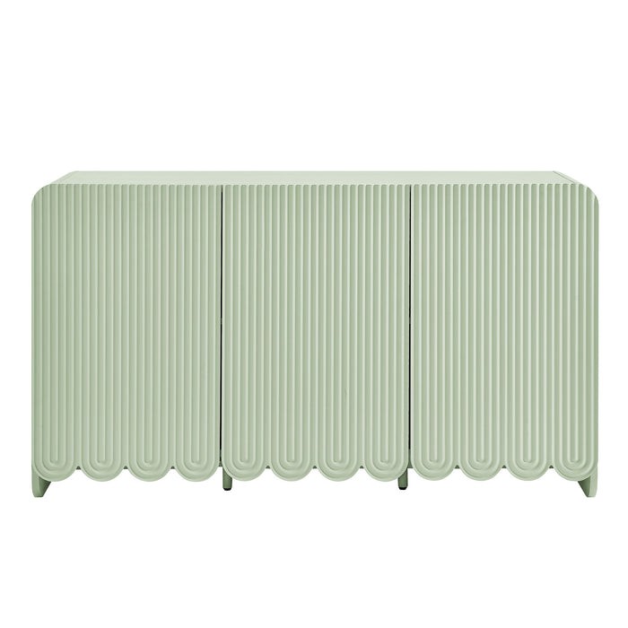 Dahlia Fluted and Scalloped Sideboard Storage Cabinet by Modway