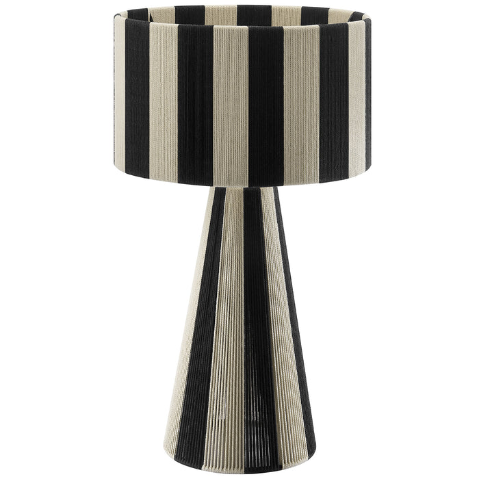 Renae Handwoven Cotton Thread Striped Table Lamp by Modway