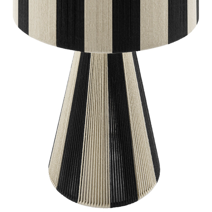 Renae Handwoven Cotton Thread Striped Table Lamp by Modway