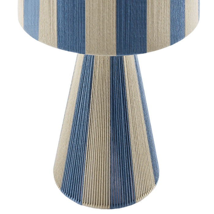Renae Handwoven Cotton Thread Striped Table Lamp by Modway