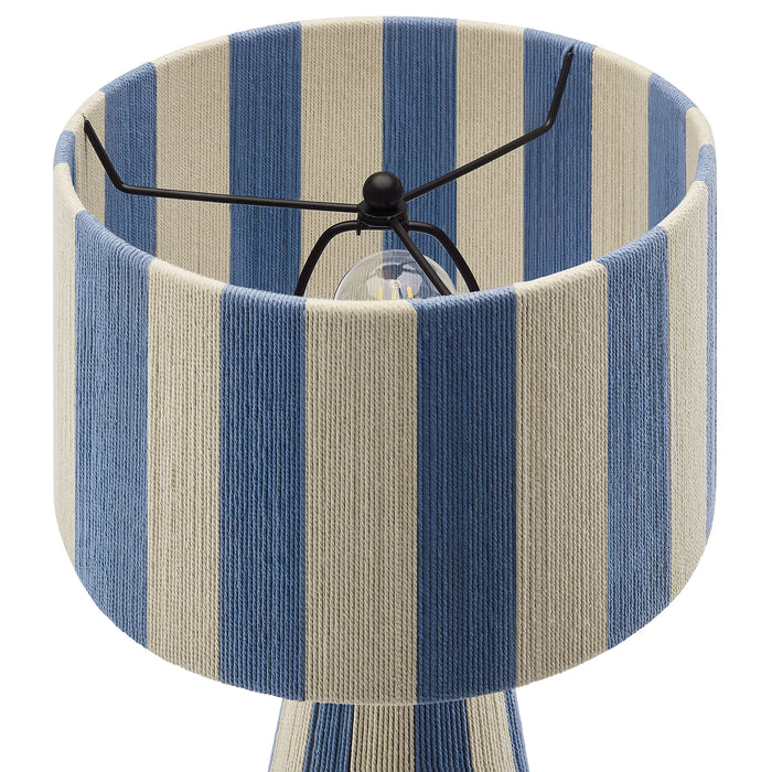 Renae Handwoven Cotton Thread Striped Table Lamp by Modway