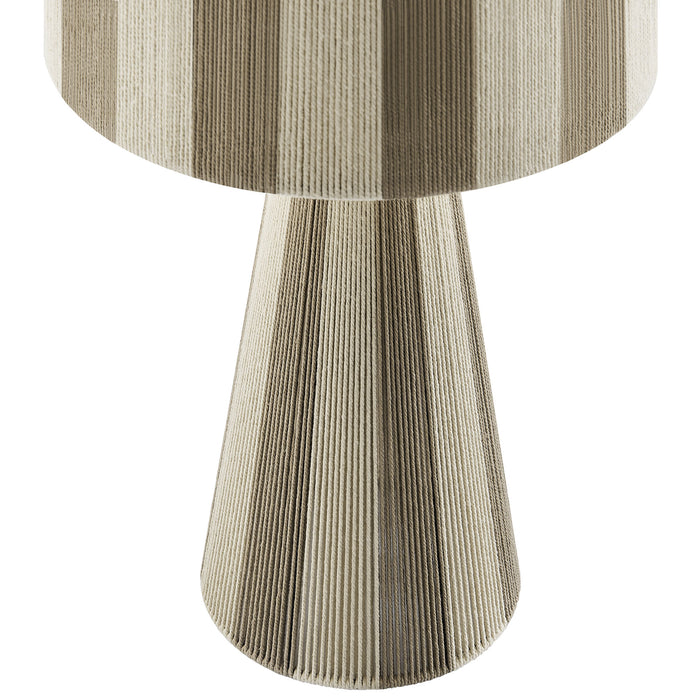 Renae Handwoven Cotton Thread Striped Table Lamp by Modway