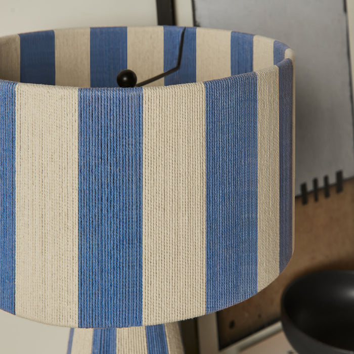 Renae Handwoven Cotton Thread Striped Table Lamp by Modway
