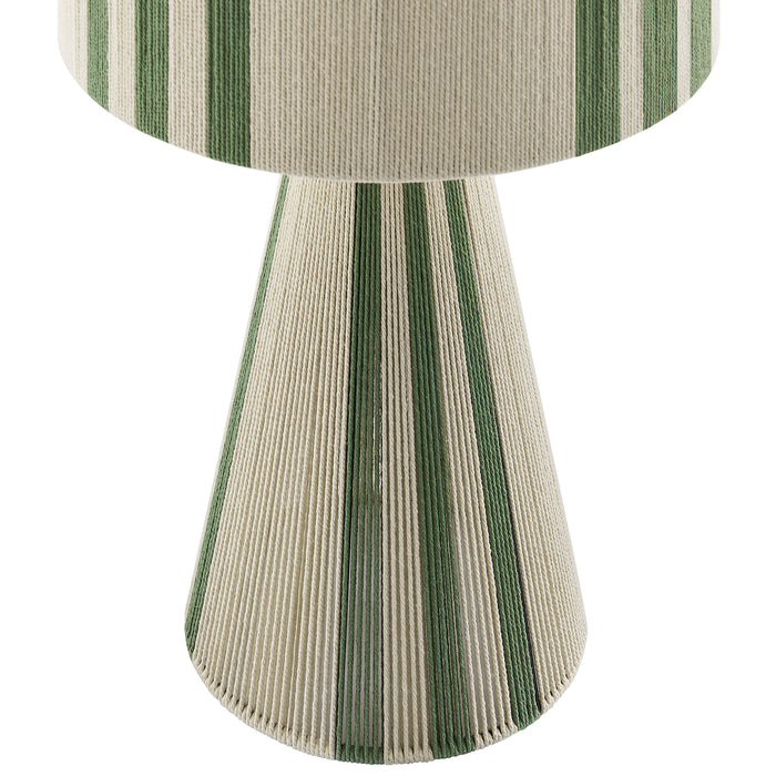 Gia Handwoven Cotton Thread Striped or Plain Table Lamp by Modway