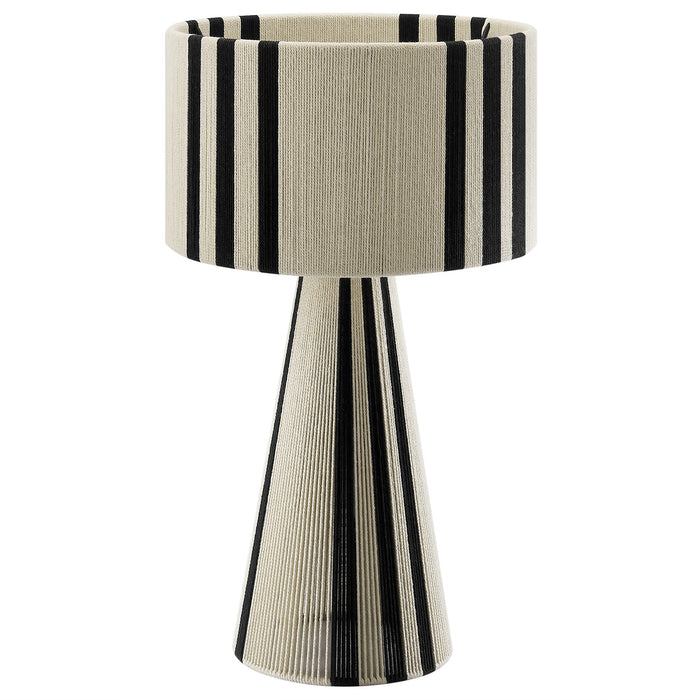 Gia Handwoven Cotton Thread Striped or Plain Table Lamp by Modway