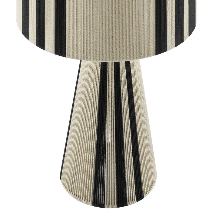 Gia Handwoven Cotton Thread Striped or Plain Table Lamp by Modway