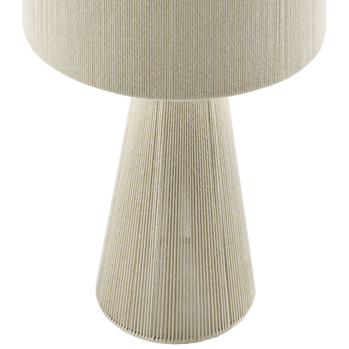 Gia Handwoven Cotton Thread Striped or Plain Table Lamp by Modway