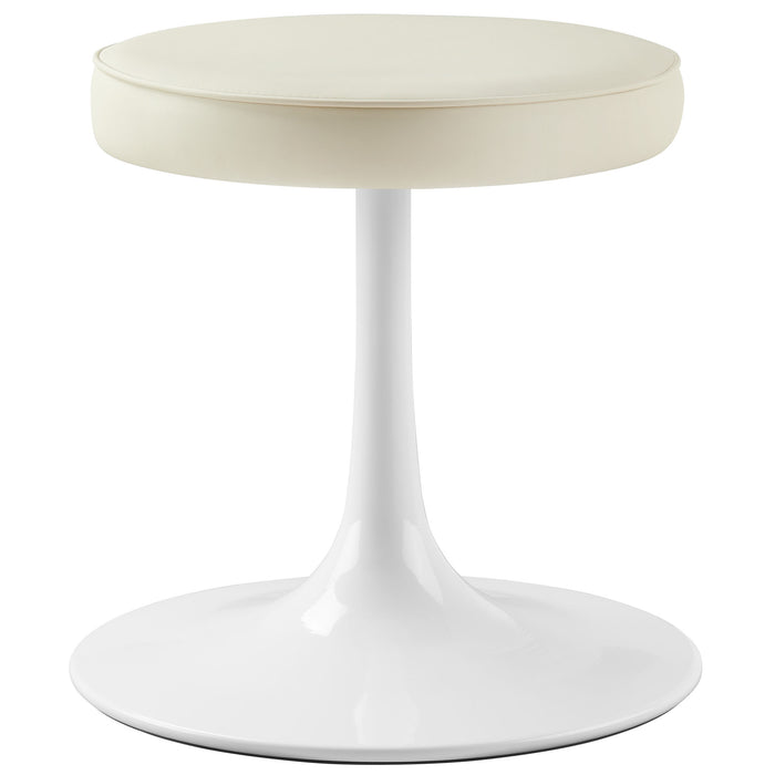 Lippa Vegan Leather Round Stool by Modway