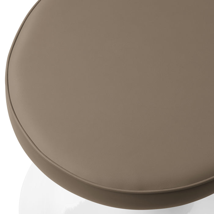 Lippa Vegan Leather Round Stool by Modway