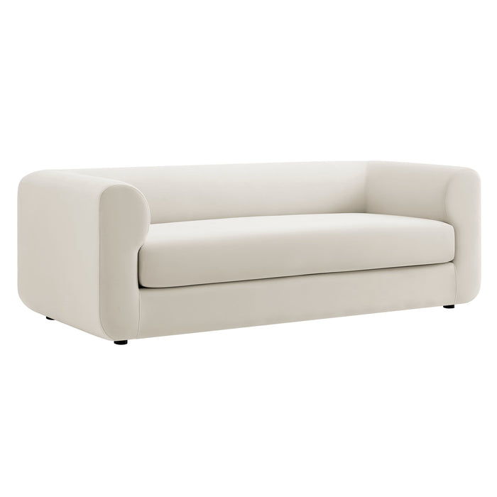 Leif 89" Performance Velvet Upholstered Sofa by Modway