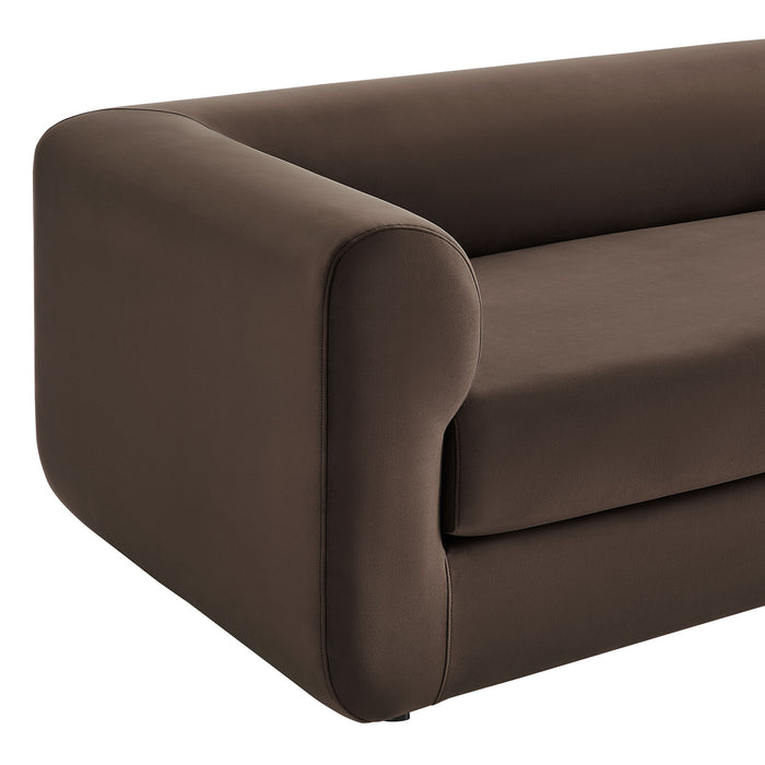 Leif 89" Performance Velvet Upholstered Sofa by Modway
