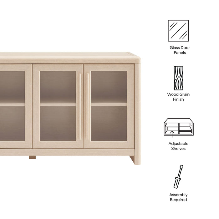 Evren 4-Door Sideboard Storage Display Cabinet by Modway