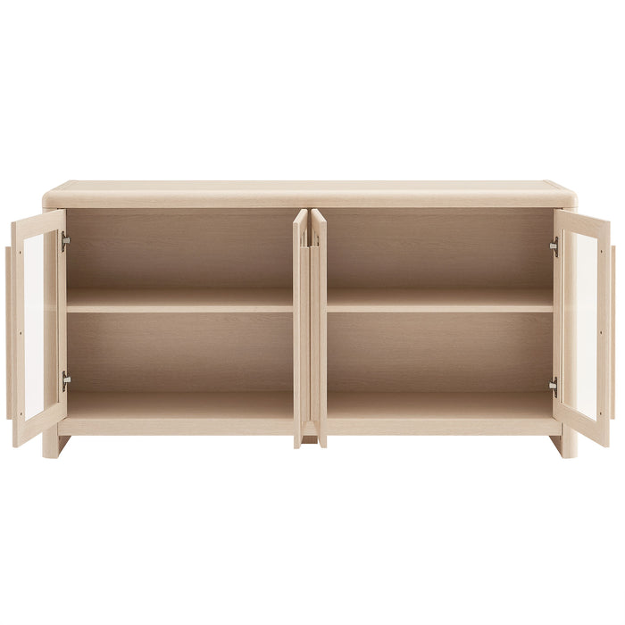 Evren 4-Door Sideboard Storage Display Cabinet by Modway