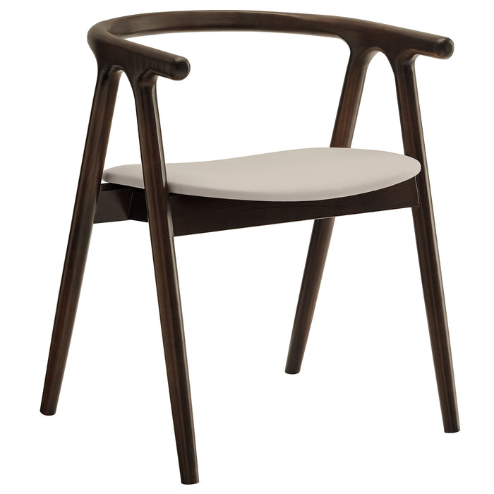 Henry Vegan Leather and Wood Dining Chair by Modway