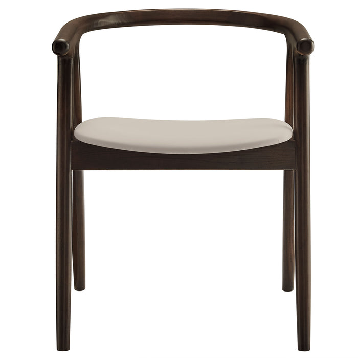 Henry Vegan Leather and Wood Dining Chair by Modway