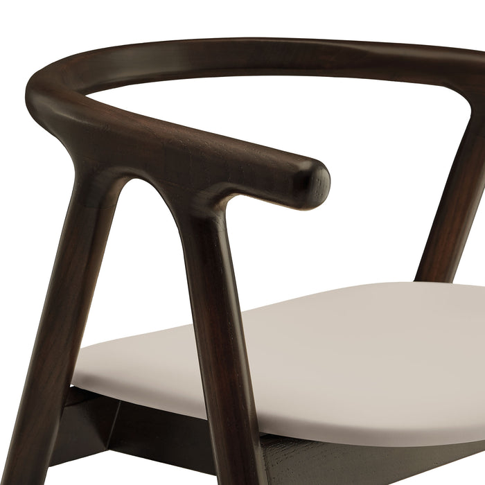 Henry Vegan Leather and Wood Dining Chair by Modway
