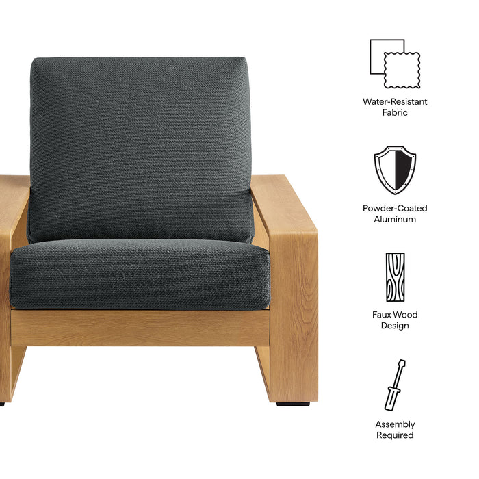 Lirienne Outdoor Patio Aluminum Faux Wood Armchair by Modway