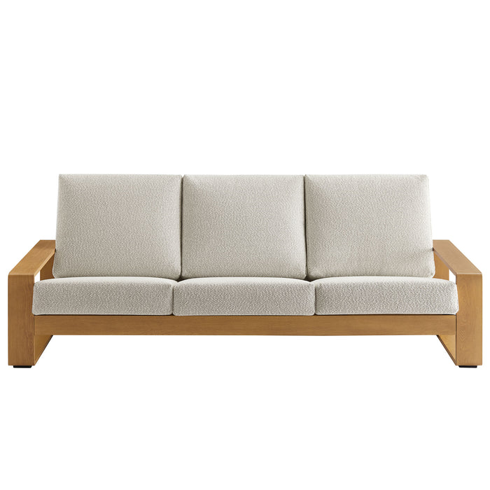 Lirienne Outdoor Patio Aluminum Faux Wood Sofa by Modway