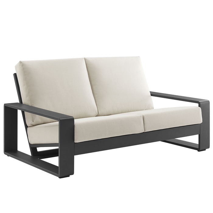 Lirienne Outdoor Patio Aluminum Loveseat by Modway