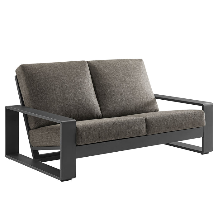 Lirienne Outdoor Patio Aluminum Loveseat by Modway
