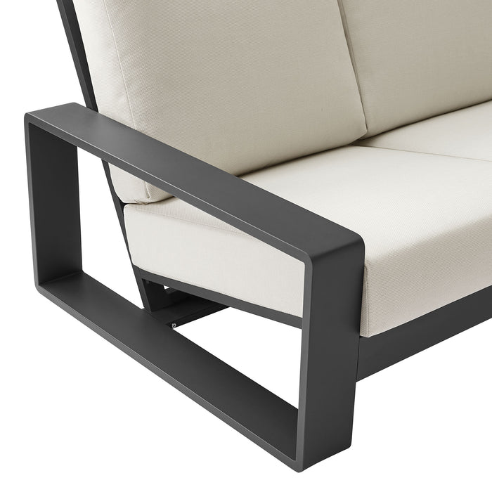 Lirienne Outdoor Patio Aluminum Sofa by Modway