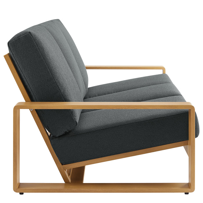 Lirienne 2-Piece Outdoor Patio Aluminum Faux Wood Furniture Set by Modway