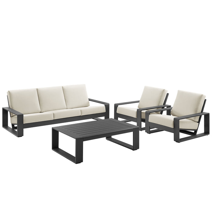 Lirienne 4-Piece Outdoor Patio Aluminum Furniture Set by Modway