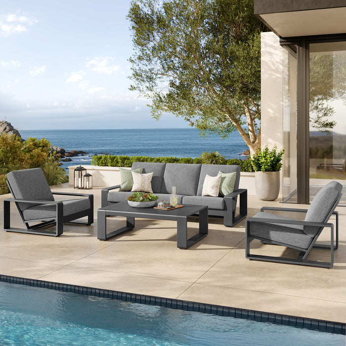 Lirienne 4-Piece Outdoor Patio Aluminum Furniture Set by Modway