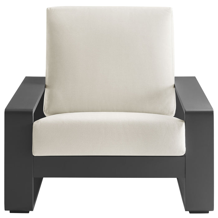 Lirienne Outdoor Patio Aluminum Faux Wood Armchairs Set of 2 by Modway