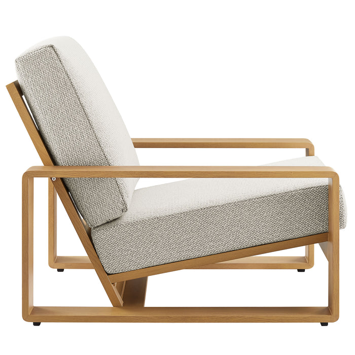 Lirienne 4-Piece Outdoor Patio Aluminum Faux Wood Furniture Set by Modway