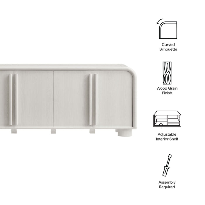 Bellamy Curved 4-Door Sideboard Cabinet by Modway