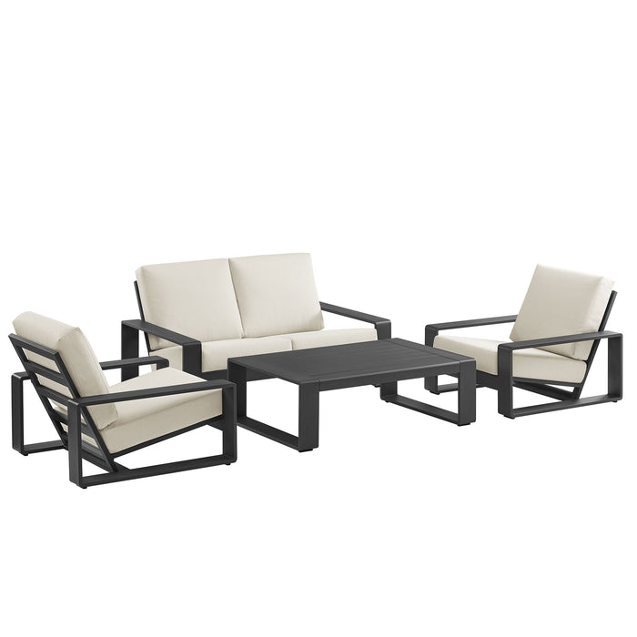 Lirienne 4-Piece Outdoor Patio Aluminum Furniture Set by Modway