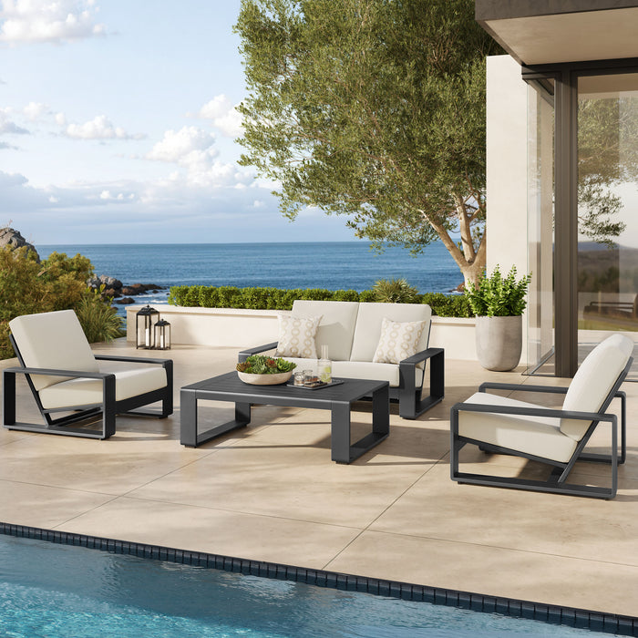 Lirienne 4-Piece Outdoor Patio Aluminum Furniture Set by Modway