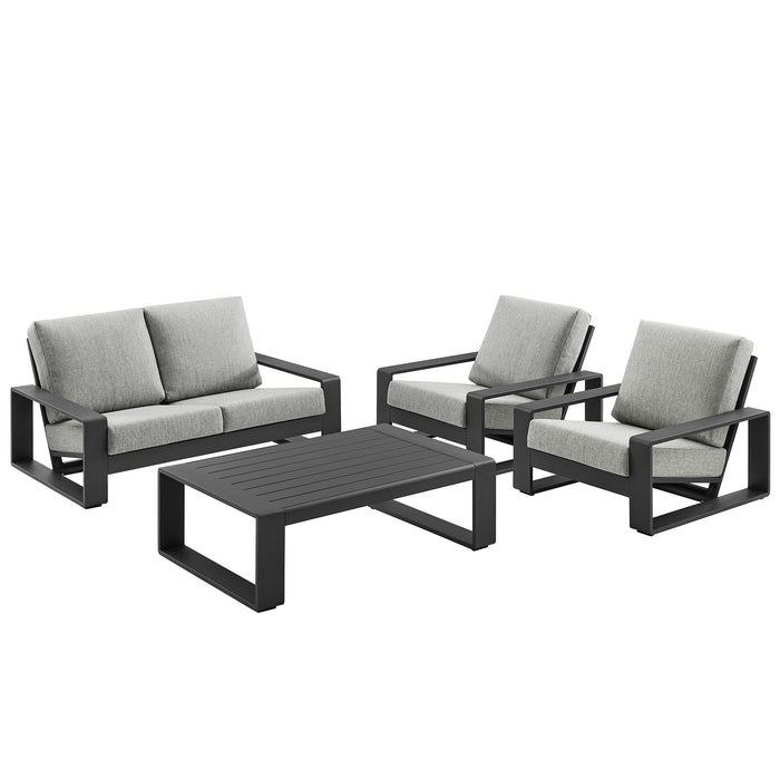 Lirienne 4-Piece Outdoor Patio Aluminum Furniture Set by Modway