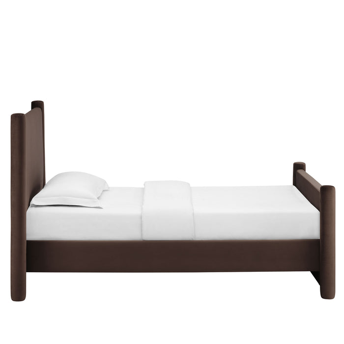 Rael Performance Velvet Twin Platform Bed by Modway
