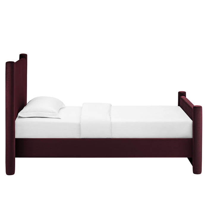 Rael Performance Velvet Twin Platform Bed by Modway