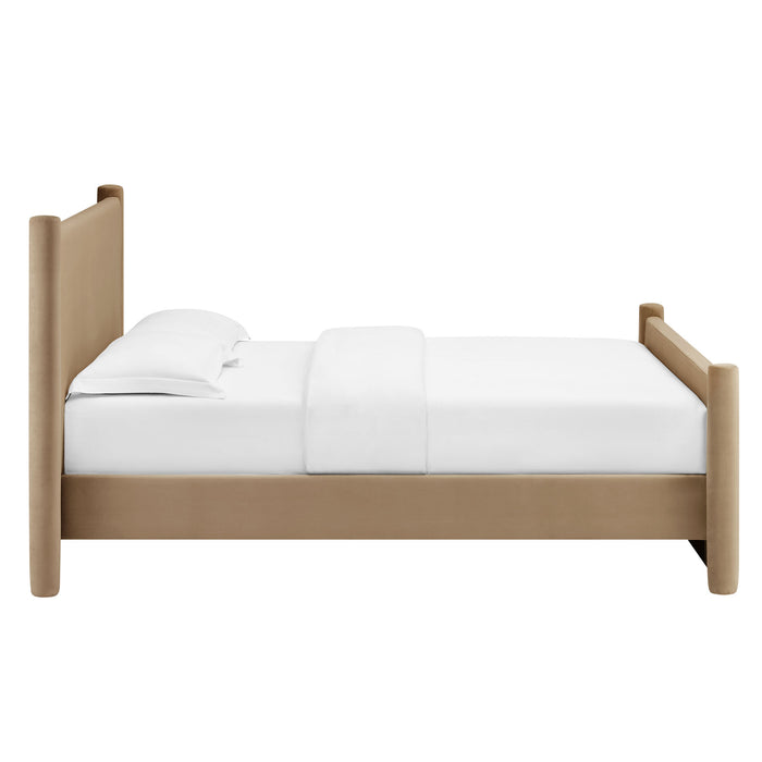 Rael Performance Velvet Full Platform Bed by Modway