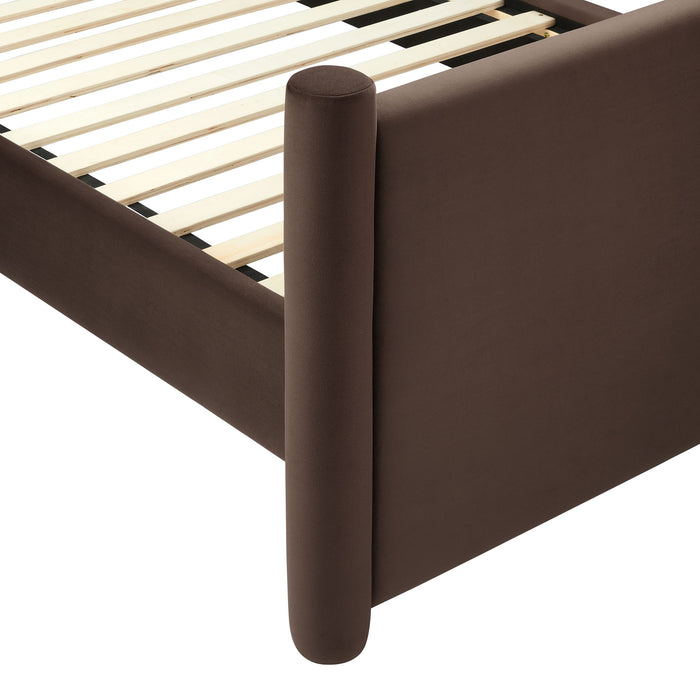 Rael Performance Velvet Queen Platform Bed by Modway