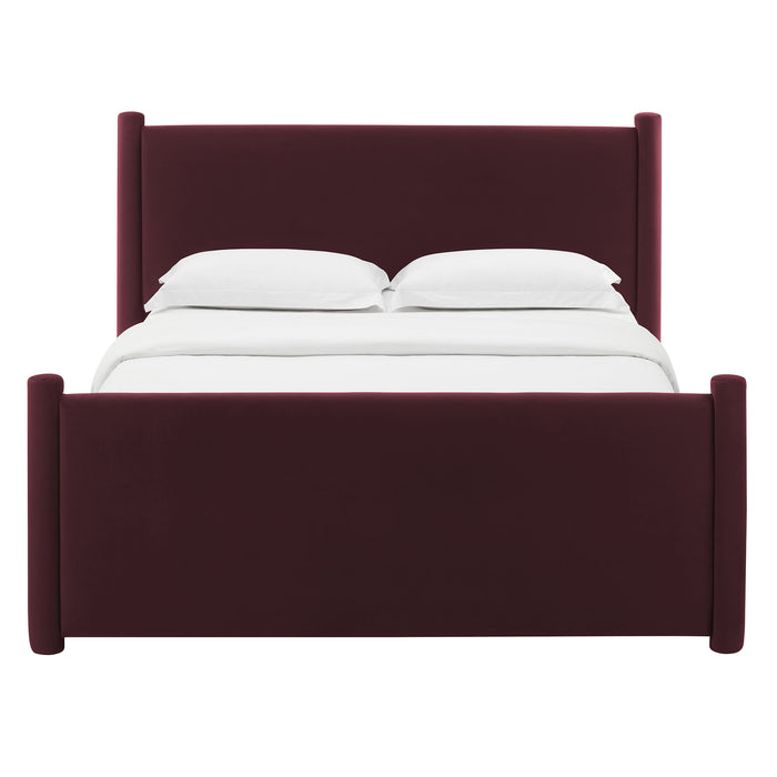 Rael Performance Velvet Queen Platform Bed by Modway