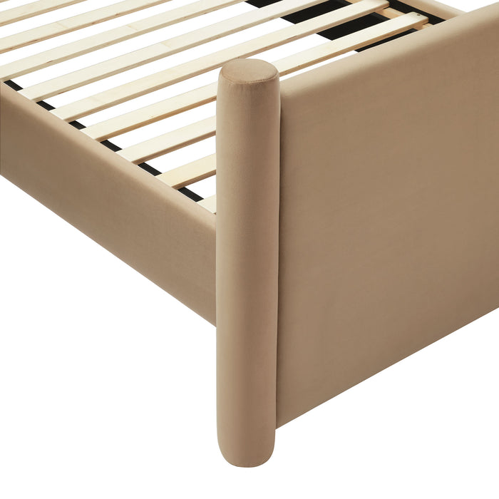 Rael Performance Velvet Queen Platform Bed by Modway