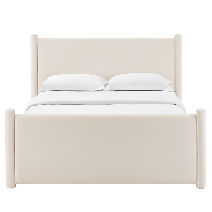Rael Performance Velvet King Platform Bed by Modway