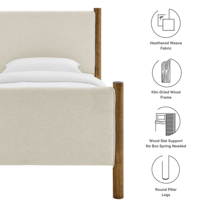 Maven Twin Size Fabric Upholstered Platform Bed by Modway