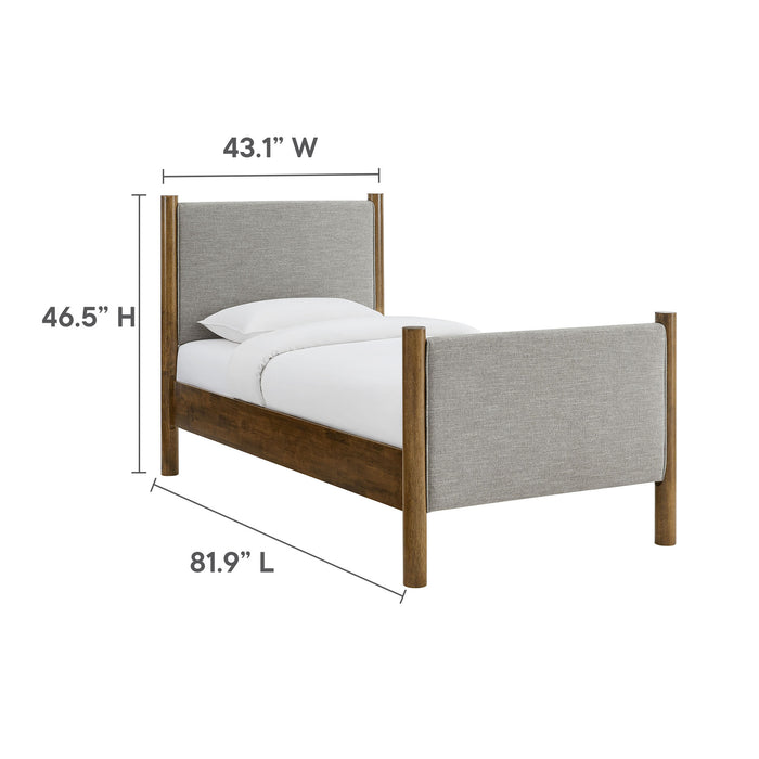 Maven Twin Size Fabric Upholstered Platform Bed by Modway